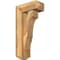 Ekena Millwork Balboa Craftsman Rough Sawn Bracket w/ Offset Brace, Western Red Cedar, 6"W x 14"D x 26"H BKT0604X14X26BOA04RWR - alternate 1